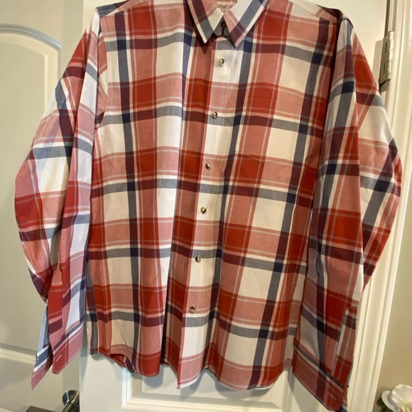 Wrangler plaid men’s long sleeve button down. Size XL. - Picture 2 of 6